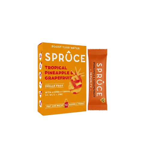 Spruce Pineapple & Grapefruit box and sachet
