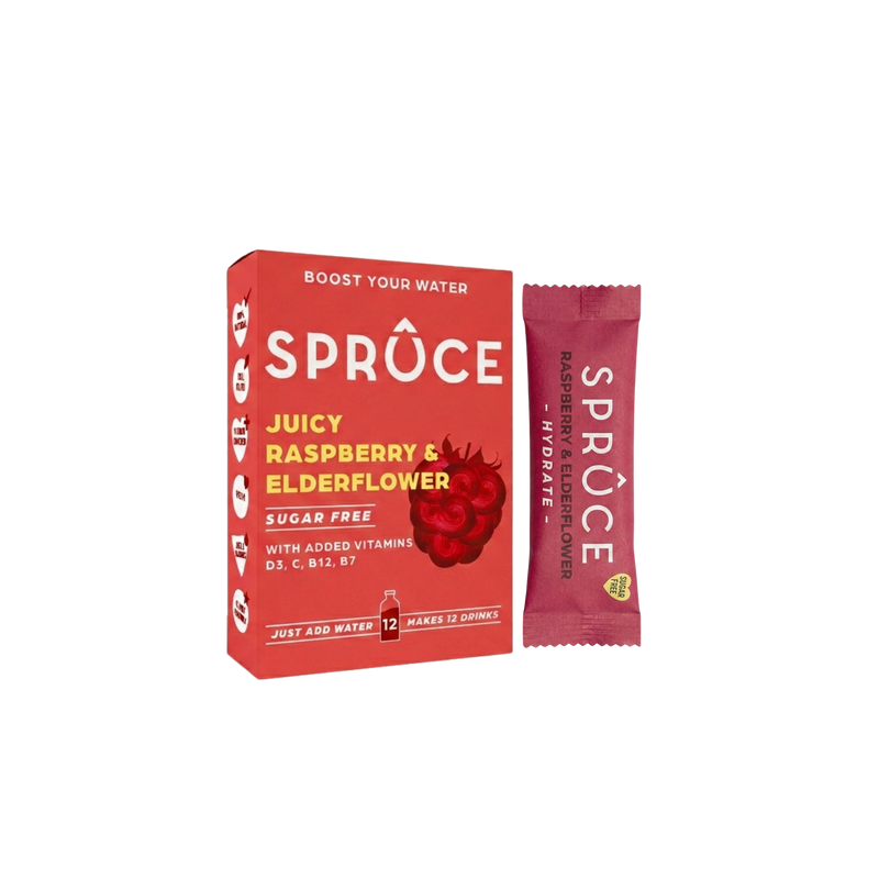 Spruce Water - Natural Water Enhancer Raspberry & Elderflower