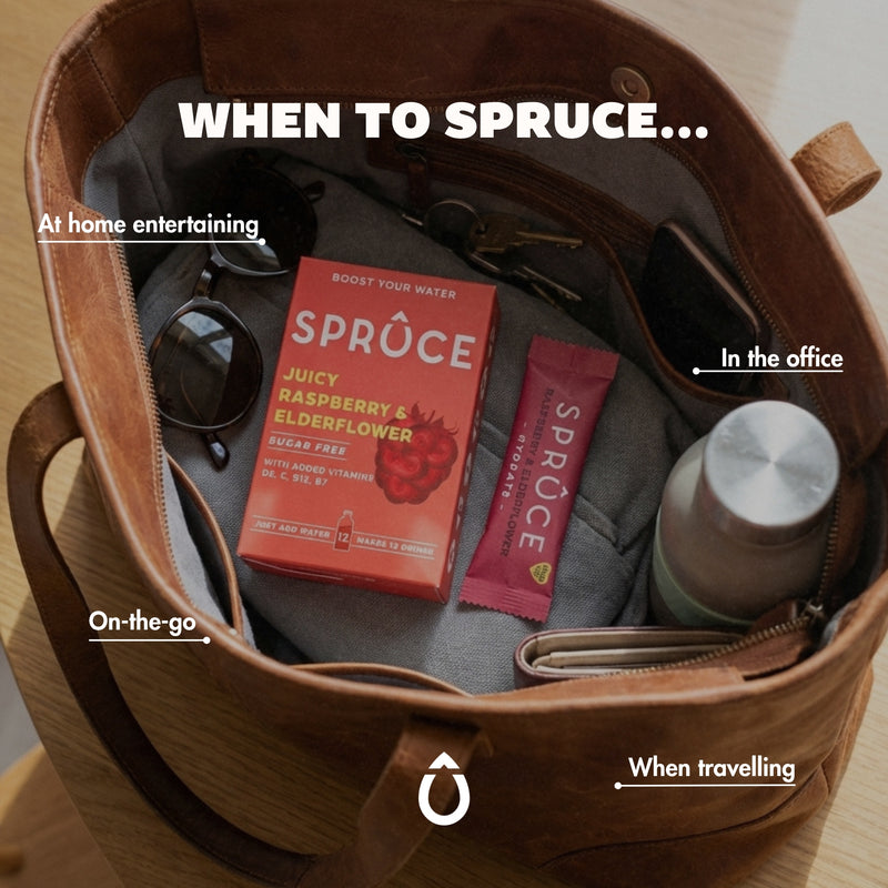 Raspberry & Elderflower. When to Spruce